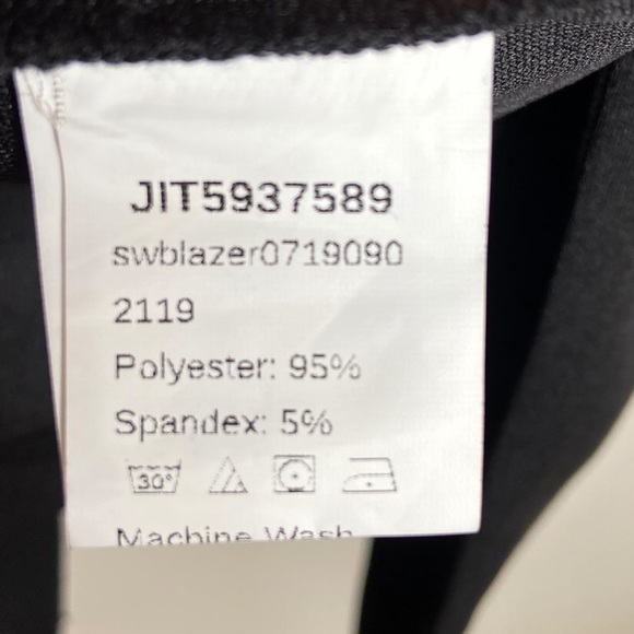 Shein Black Faux Pearl Embellished Gold Embroidered Jacket Size 4XL - Picture 10 of 13